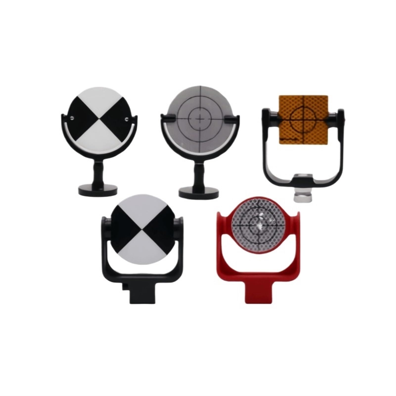 ZHANGGH Total Station Target Reflector Target Scanner Survey Magnetic Base Black and White 150mm Scanner Target(Scanner Target)