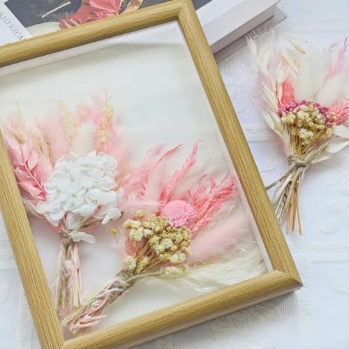 6 Pack de Ramilletes de Flores Secas Naturales Color Rosa miniatura 4