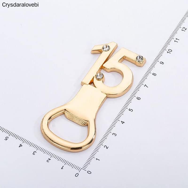 10pcs/lot Party Favors 15 Years Old Birthday Souvenir Creative Gift Alloy Wedding Day Present Opener for Guest Giveaways