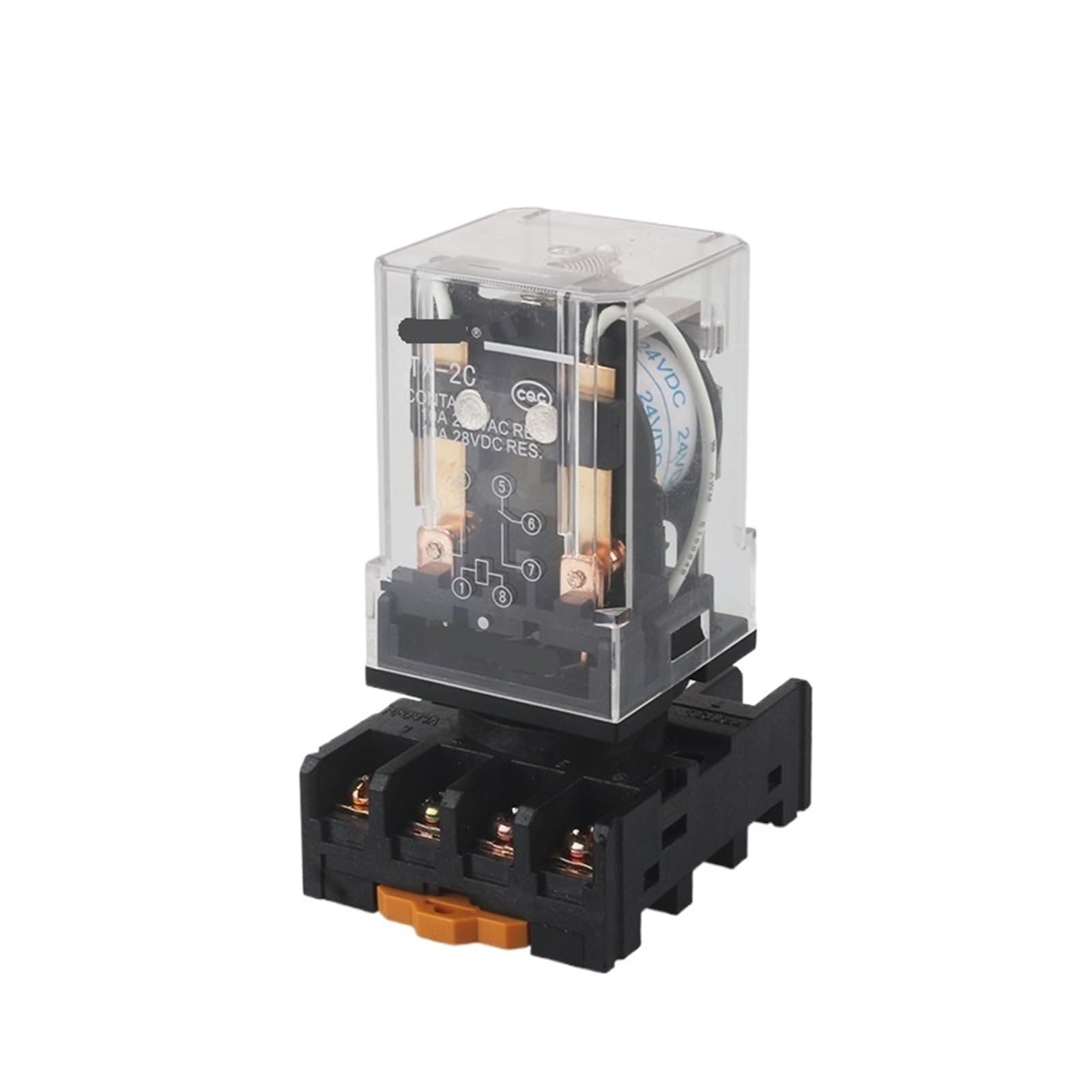 Relé intermedio de 8 pines JTX-2C pequeño relé electromagnético AC380V 4