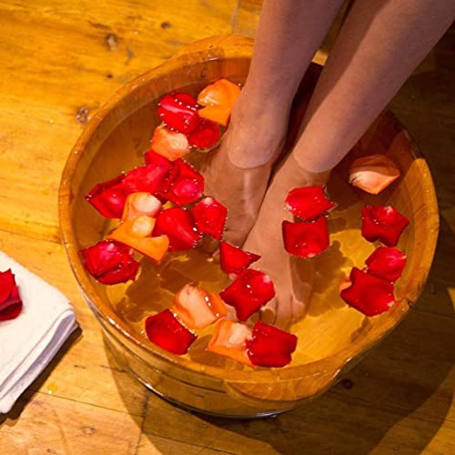 Bañera de madera para masaje de pies y pedicura miniatura 3