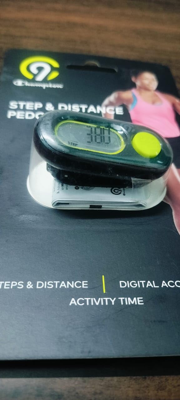 NESOSAMA Digital Step & Distance Pedometer – Portable Fitness Tracker with LCD Display for Walking, Jogging, Running & Daily Activity Monitoring (Multicolor, Free Size)