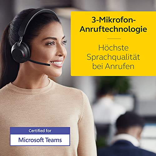 USB-C Headset Jabra Evolve2 65 Wireless PC Headset mit Geräuschisolierung