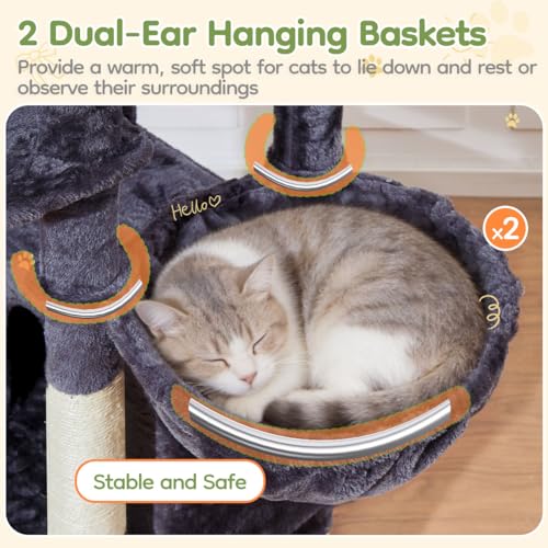 Árbol para gatos Taoqimiao XL para gatos grandes miniatura 4