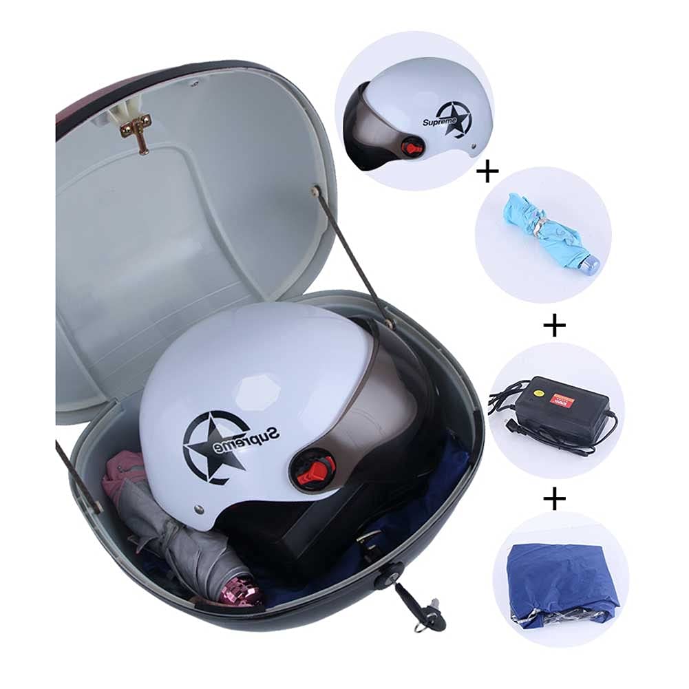 Baul Moto Universal Maleta Moto Caja Superior De Motocicleta 30L Almacenamiento De Bicicleta De Motocicleta Caja De Motocicletas Contratación Trasera De Almacenamiento Trasero (Color : C)