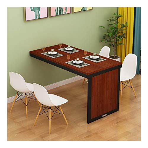 Table murale pliante en bois massif 80x40cm pour gain de place