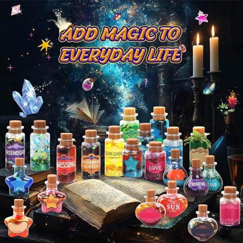 Kit para hacer pociones para niños: juego de manualidades artísticas creativas de 23,5 cm, botellas de pociones de , juguetes para experimentos científicos para niños | Suministros educativos par - imagen 4