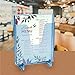 Acrimet Pocket File Holder Vertical Design Brochure Display (for Wall Mount or Countertop Use) (Removable Supports Included) (Letter Size) (Clear Blue Color)