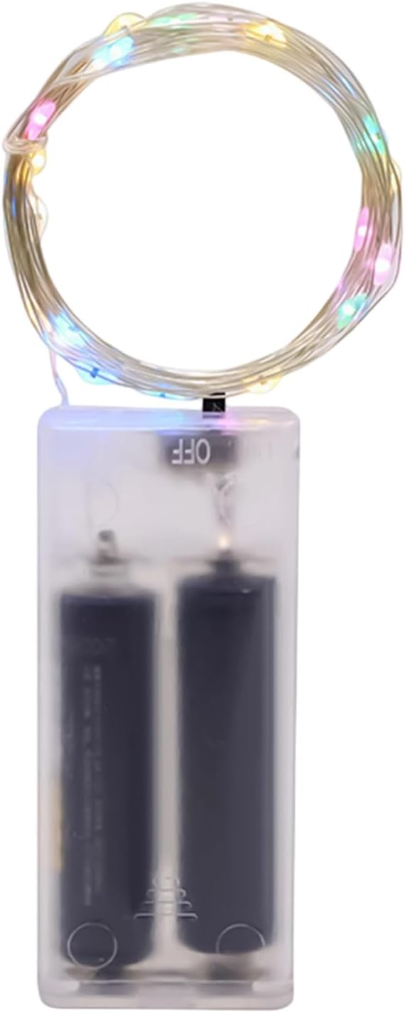 Copper Wire String Lights – 16.4Ft LED Battery Operated Firecracker Light String for Yard, Patio, Garden, Wedding, Home, Bedroom, Party, Dorm, Porch, or Balcony Décor, Adds Warm Ambiance