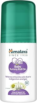 Baby Tummy Roll On (40ml) with 5 Natural Oils including Hing, Saunf, Cardamom | Eases Tummy Discomfort & Indigestion | Pediatrician Tested | Clinically Tested