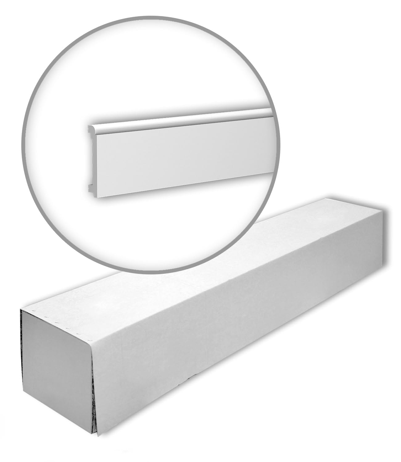 Plinthes polystyrène extrudé XPS Profhome 653116-box moulures 10 cm