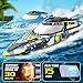 BEZGAR RC Boat, 2 Packs 12 inch Fast Speed RC Boat 30 KPH with A Portable Suitcase for Lakes & Pools & Salt Water, Summer Toys for Adults and Ideal Gifts for Kids Boys Age 6 7 8-12 Years Old - TX2P1