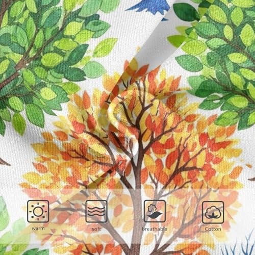 Watercolor Tree Branches Underwear Girls, Toddler Panties, Girls Underwear Cotton, 2–8 Years3