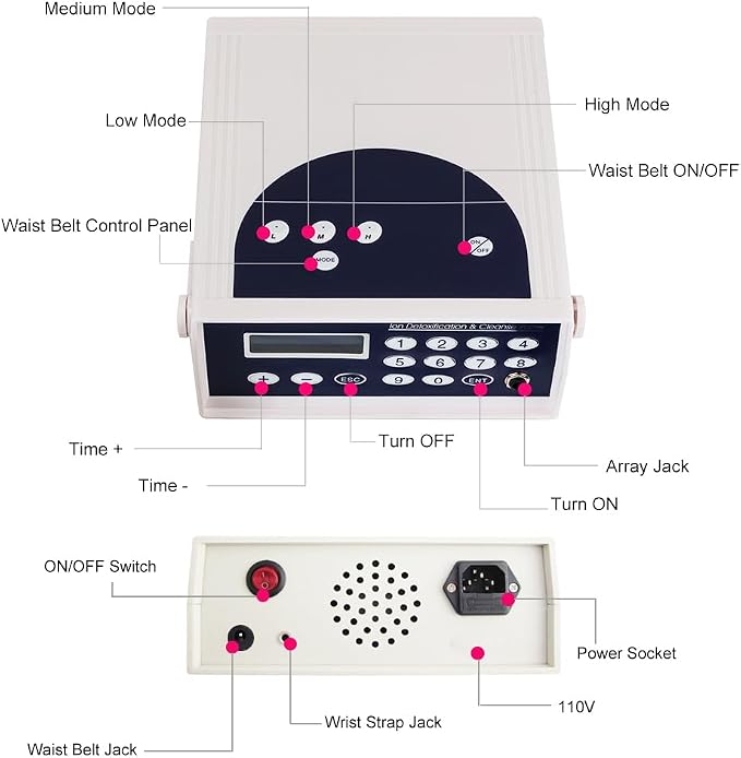 Máquina Spa de Detox Ionic para Pies con Display LCD y Accesorios miniatura 2