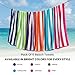 BolBom*S Beach Towels 6 Pack Large 30x60-100% Cotton Beach & Pool Towels Bulk Cabana Stripe - Quick Dry Bath Towel Set for Swim, Beach Essentials, Bathroom, Hot Tub, Yoga, Hotel & Airbnb Guests
