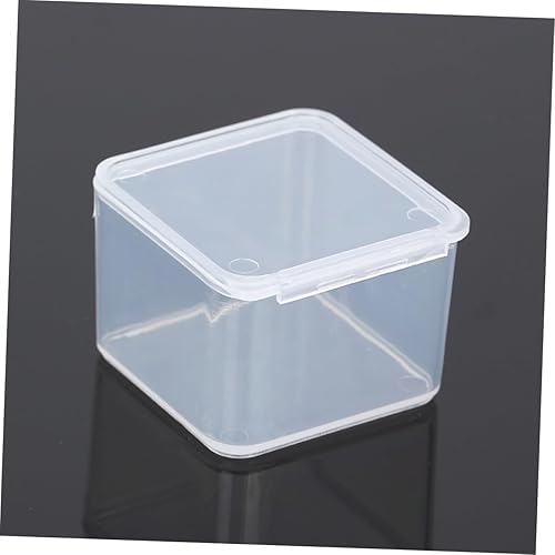 Miniatura 2 de USHOBE 50 Uds. Organizador Rectángulo Contenedor de Almacenamiento Transparente Contenedor de Joyería Contenedor Cuadrado para Uñas Caja de