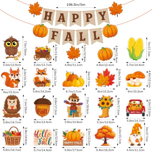 Fall Party Decorations Happy Fall Banner Fall Hanging Decor Kit - image 2