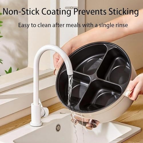 Olla Eléctrica Multifuncional 4 Divisiones, 7L, Antiadherente, 2000W miniatura 5