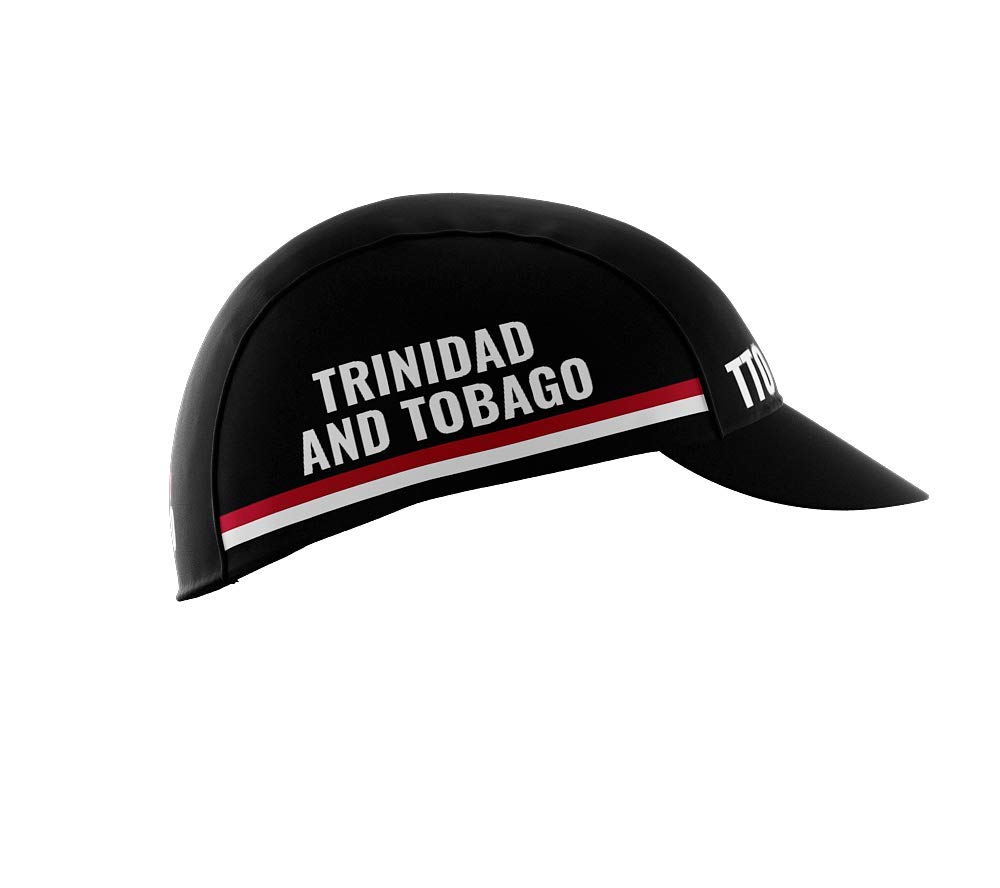 Trinidad and Tobago Black Code Bike Cycling Cap Road MTB or Running