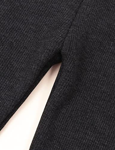 Kiench Girls' Winter Warm Leggings Cotton Fleece Lined Pants 2-Pack Toddler Knit Footless Tights3