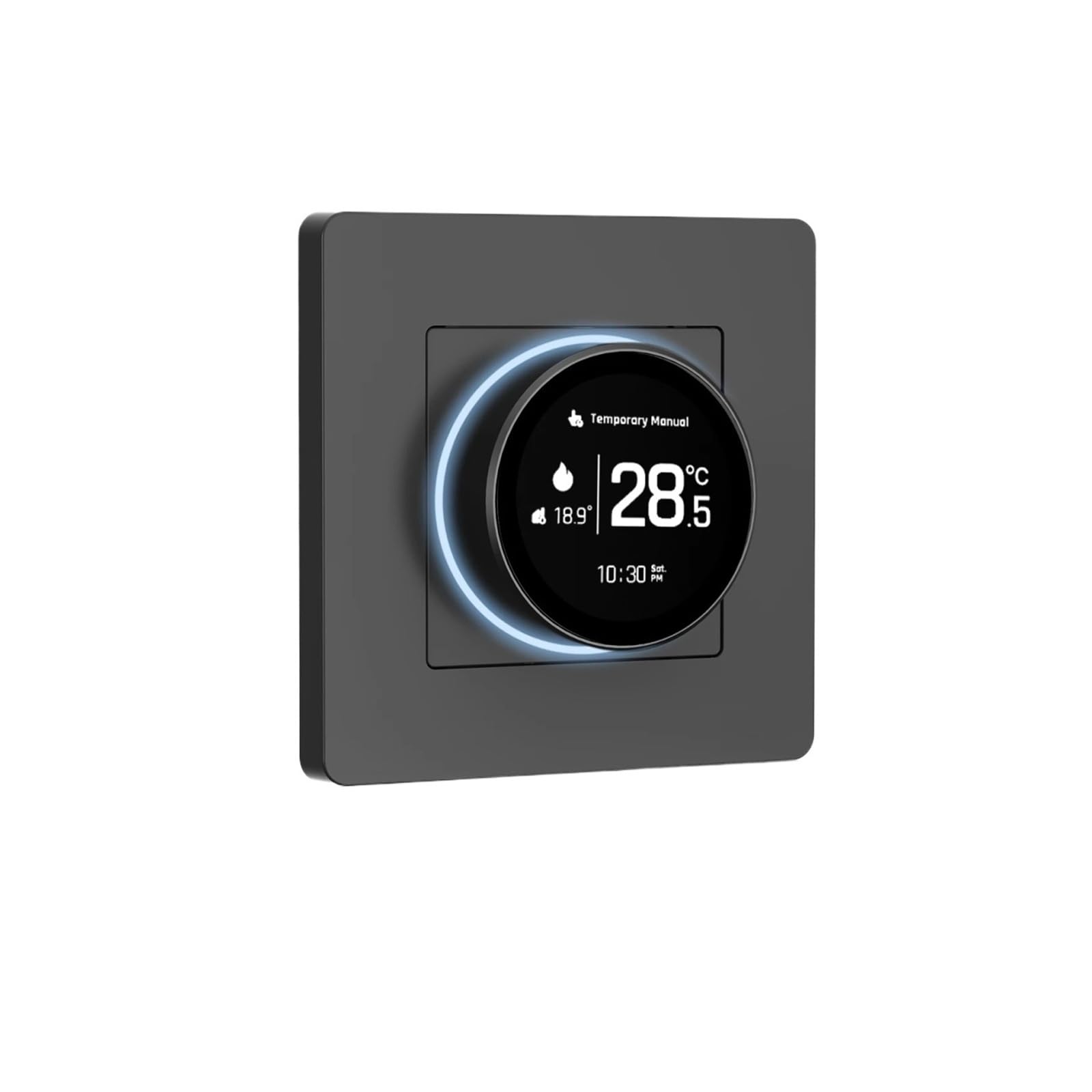 Inteligentny termostat, Inteligentny termostat z pokrętłem, regulator temperatury Star Ring Series, kocioł wodny, ogrzewanie elektryczne(Electric Heat GY)