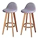 Krzesło rekreacyjne domy stałe drewno wysokie stołek nowoczesne minimalistyczne krzesło barowe wysokie krzesło obrotowe stołek barowy (opakowanie 2),B