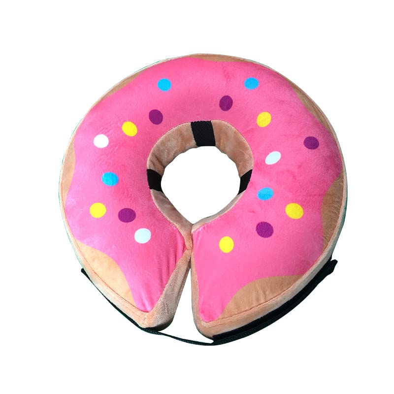 Inflatable Dog Cone Collar for Large Medium Small Dogs, Soft Adjustable Recovery Cone Collar for Dogs Cats,Dog Neck Donut Dog Cone,Dog Cone Alternative After Surgery (Pink, XL)