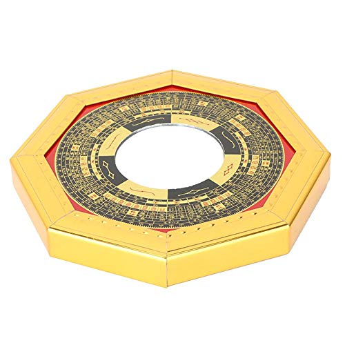 Hztyyier Feng Shui Convex Bagua Mirror, Traditional Chinese Decor for Home and Business, 13.5L x 13.5W cm - Image 3