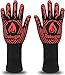 Grillhandschuhe,BBQ Gloves,Ofenhandschuhe BBQ Kochenhandschuhe,Hitzebeständige Backhandschuhe Hitzefeste Handschuhe Kaminhandschuhe bis zu 800°C,Zum Grillen,Kochen,Schweißen,Feuerplatz