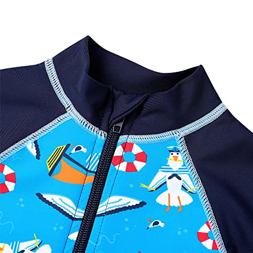 Image of XFGIRLS Baby Boys Swimsuit Toddler Sunsuit UPF 50+ Sun Protection One Piece Beach