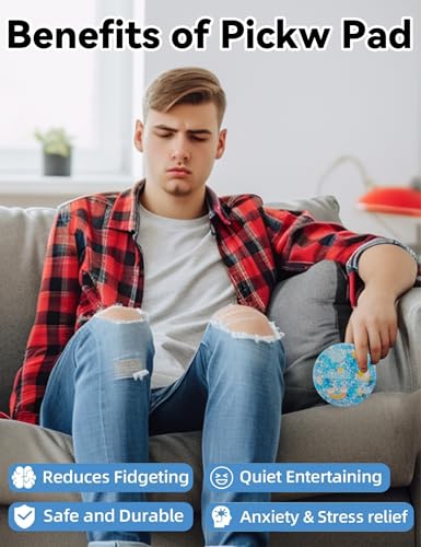 Gxdamxz Picky Pad, Skin Picking Fidget mit Pinzette, Squeeze Toys für Erwachsene, Blau