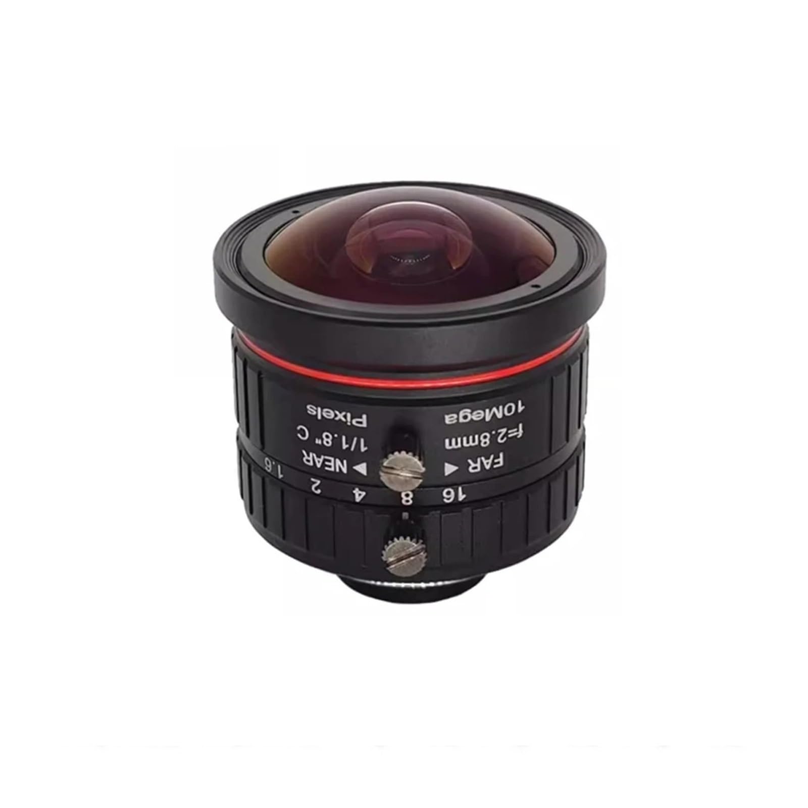 Obiektyw CCTV HD 4K C 10 megapikseli 2,8 mm szeroki kąt przysłony F1.6 Format 1/4.6 cm ręczna irys do kamer IP