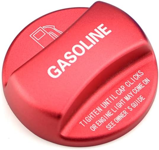 Alloy Car Fuel Tank Cap Gas and Cover Trim Compatible with B-MW X1 X2 X3 X4 X5 X6 F10 F15 F16 F25 F26 F30 F34 F35 F48 F47 G30 G38 E90-Red A