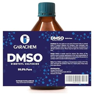 GARCHEM Pure DMSO in a Glass Bottle, Pure Liquid Dimethyl Sulfoxide 16.9 OZ, Non-Diluted, Low Odor