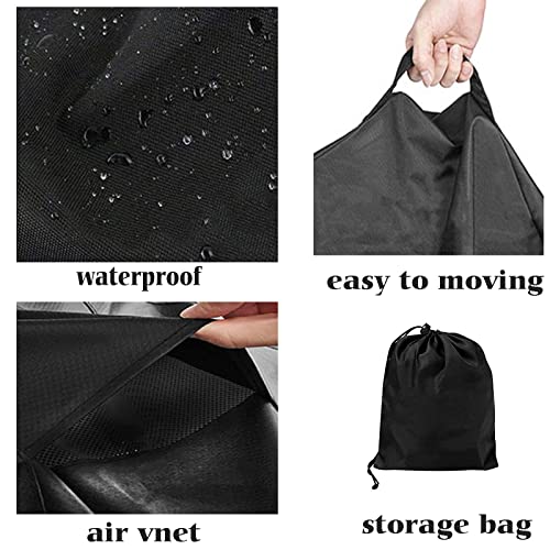 Aurragiy Robotic Pool Cleaner Cover Caddy Cover Outdoor Waterproof Caddy Cover 420D Black Oxford Cloth Pool Vacuum Cleaner Cover For Most Robotic Pool Cleaner #TOP5
