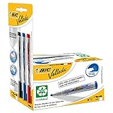 Modelo: Velleda. Velleda 942235 - Pack de 12 marcadores de pizarra blanca y 3 reservas de tinta, color azul