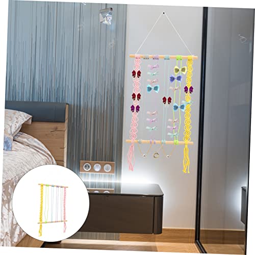 FONDOTIN Rack De Armazenamento De Grampo De Cabelo Cabides Infantis Boho Decoração Clipe Pendurado R