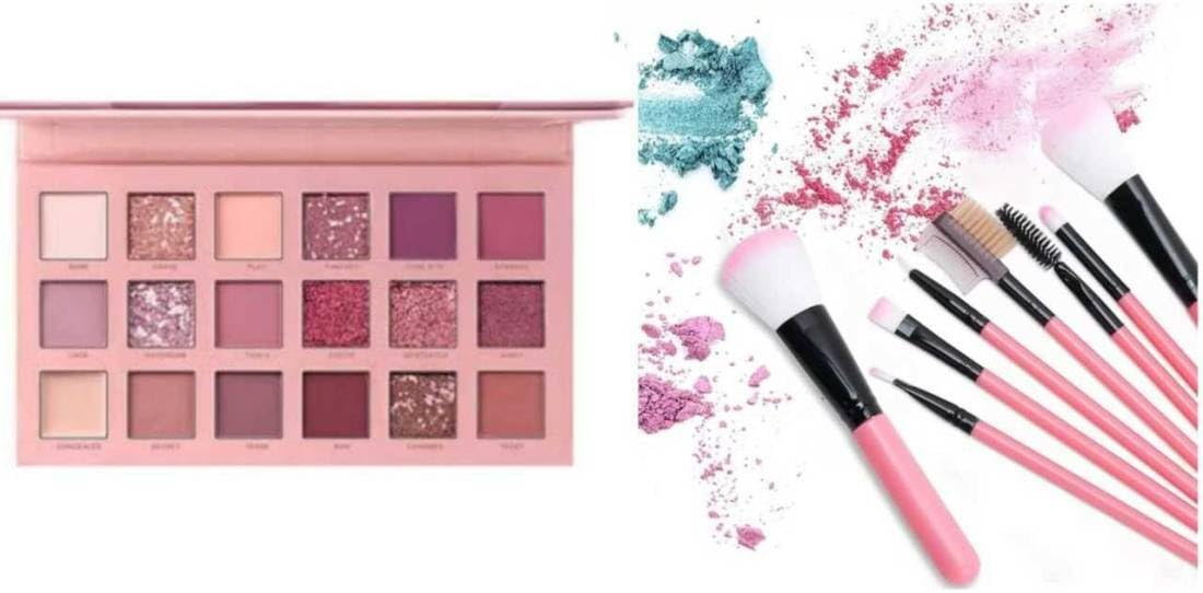 Frippe Rose Gold Edition Eyeshadow Palette, 5 Makeup Brush And Puff-picture-10