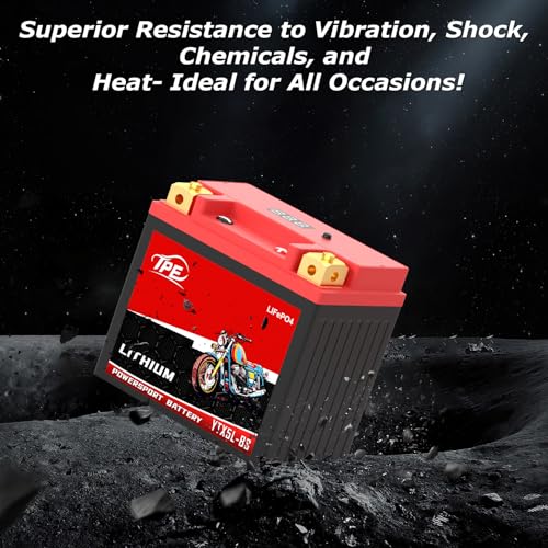 Image of TPE Lithium Motorcycle DLF5L-BS 12V 3Ah LiFePO4 System Life Cycles for ATV, UTV Jet Ski Scooter, Motocross