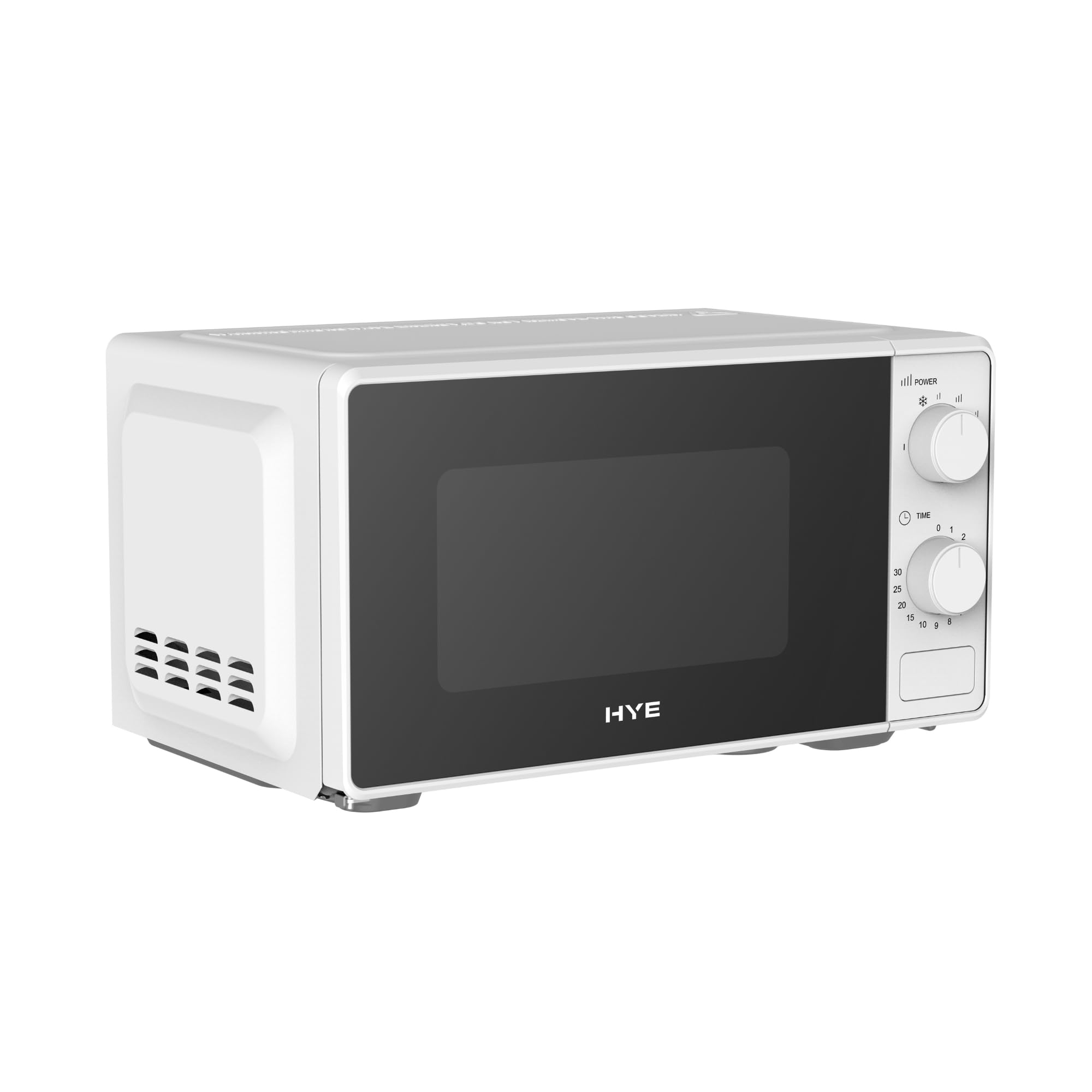 HYE Microwave - 20L 700W White Microwave Oven, Compact & Freestanding Design, Manual Controls, Preset Cooking Functions, Various Power Levels - SA01MM207W13 — view 3