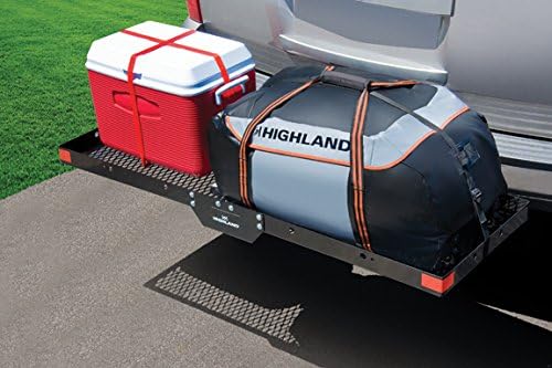 Highland 1042000 Hitch Mounted Cargo Carrier - Black