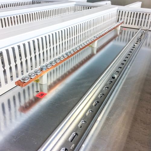 QUARKZMAN 5 Stück Aluminium Schiene, Reihenklemmen Hutschiene Metall DIN Schienenmontage für Verteilerschrank Schaltschrank Einbau (15.24cm Lang, 35mm Breit, 1.03mm Hoch)