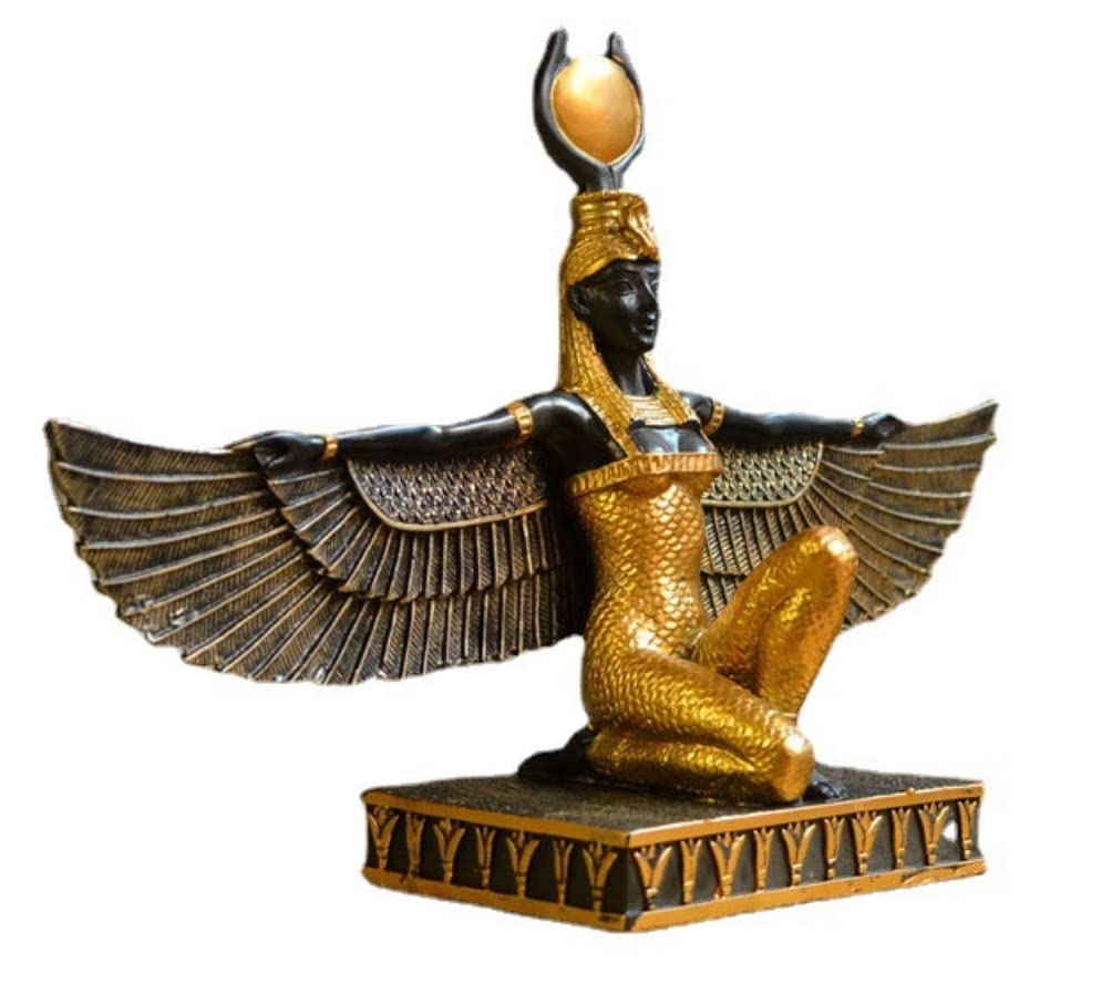 CHUOZI Egyptian Ancient Goddess Isis Pyramids Statue Action Figure Patron Saint Sculpture