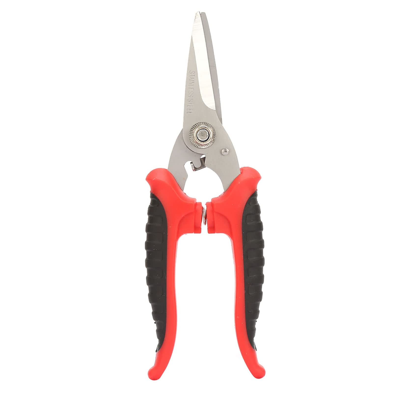 Ciseaux Multifonctionnels, Ciseaux d'Électricien de Jardin Outil de Coupe de Tôle d'Acier 3cr13 avec La Lame de Dent de Scie