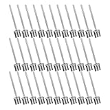 Hemobllo 50 Stück Teiliges Edelstahl Ballpumpennadel Langlebig und Vielseitig für Fußball Basketball Volleyball Rugby und Handball Kompatibel mit Hand Luftpumpen Praktisches Zubehör