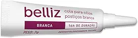Cola para Cílios Postiços 7g, Belliz, Branco