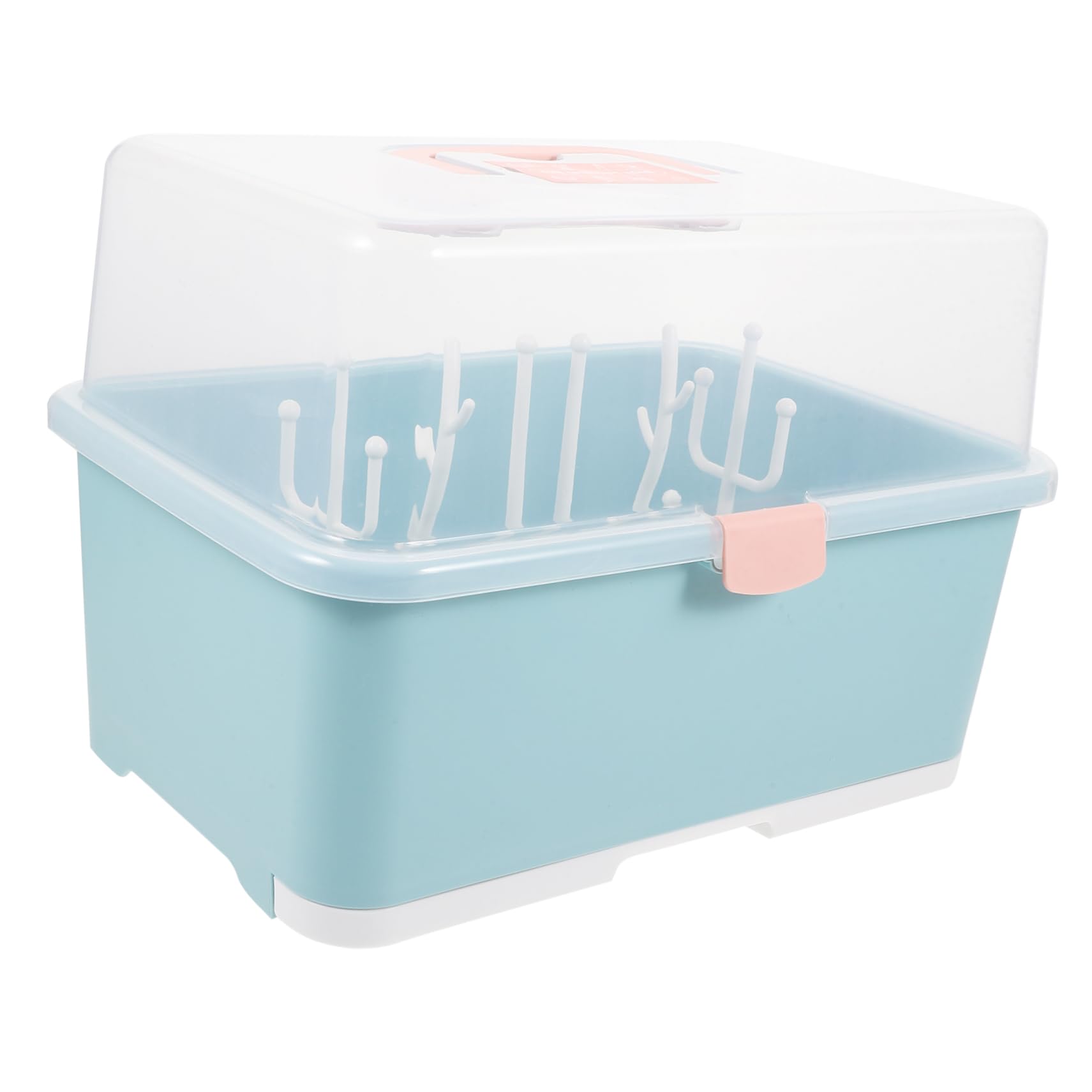 Gatuida Abtropfhalter für Babyflaschen aus Robustem PP mit Grünem Design Hält Flaschen Stehend und Shower und Stillzubehör