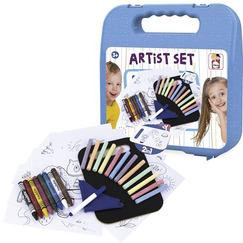 Chicos - Maletín Artista. Incluye 33 Accesorios para Sacar el Artista Que llevas Dentro | Indicado para niños de 3 4 5 años (87103)