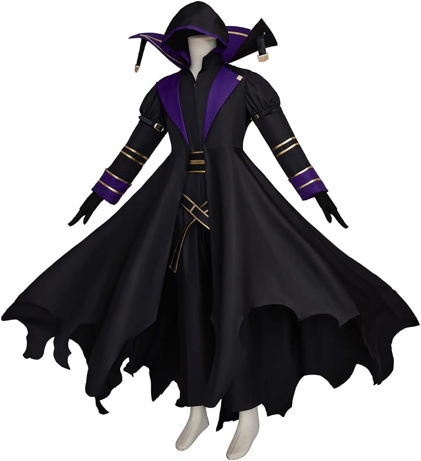 RocailleCos Cid Kagenou Cosplay Costume Men's Black Outfit Halloween Suit