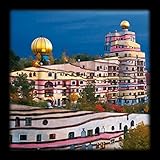 hundertwasser kunstdrucke gerahmt DICKES PAPIER: Für den Druck verwendete der Hersteller strapazierbares hochwertiges Kunstdruckpapier